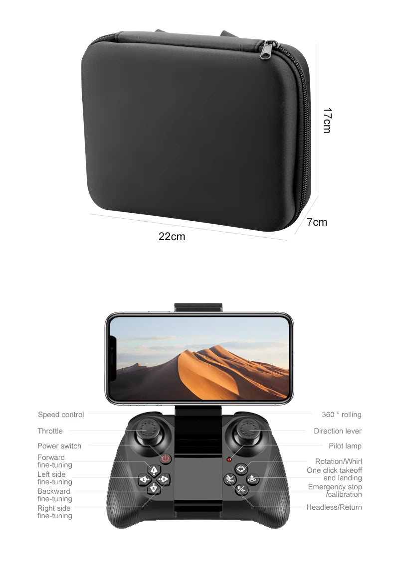 New 4DRC V38 Folding Drone 6K HD Camera Aerial Photography WIFI Grid Protection Gesture Photography RC Aircraft Kid's Toy