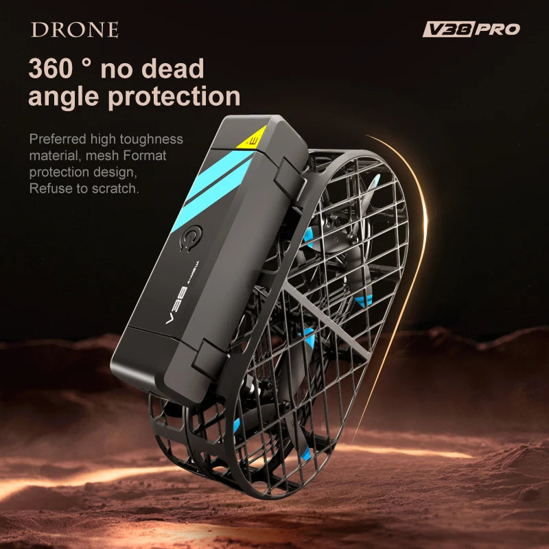 New 4DRC V38 Folding Drone 6K HD Camera Aerial Photography WIFI Grid Protection Gesture Photography RC Aircraft Kid's Toy